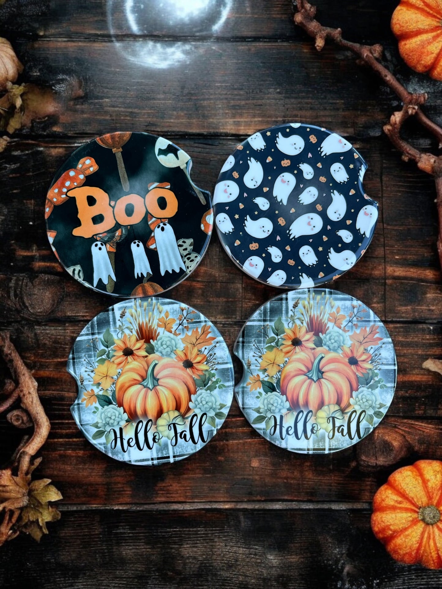 Custom car coasters
