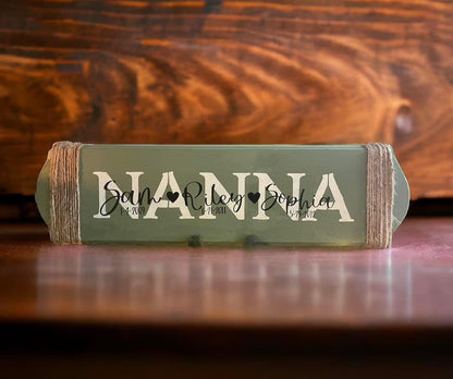 Custom wooden mom signs