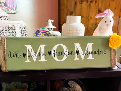 Custom wooden mom signs