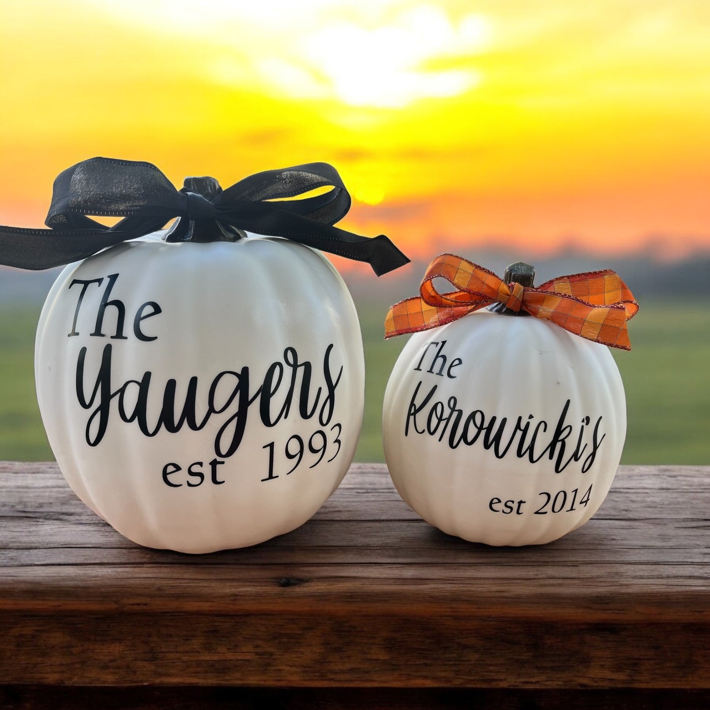 Personalized pumpkins