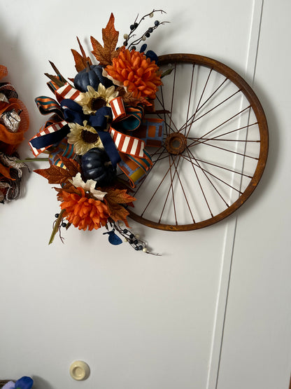 Fall wheel wreath