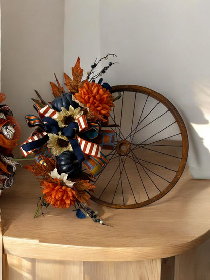 Fall wheel wreath