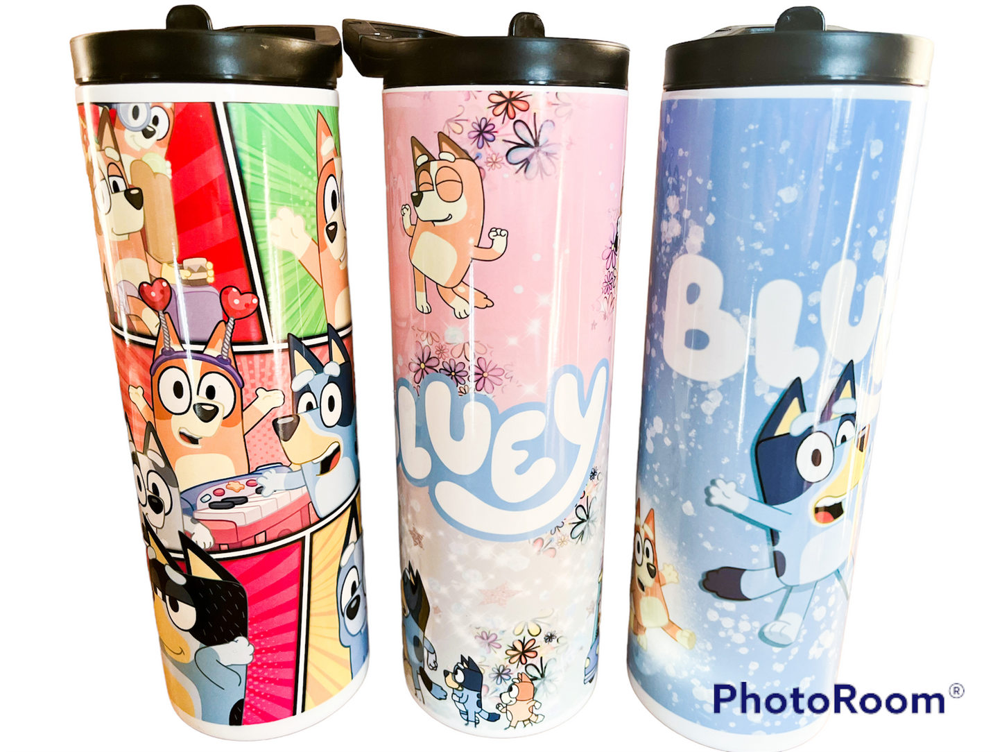 Blue dog tumbler