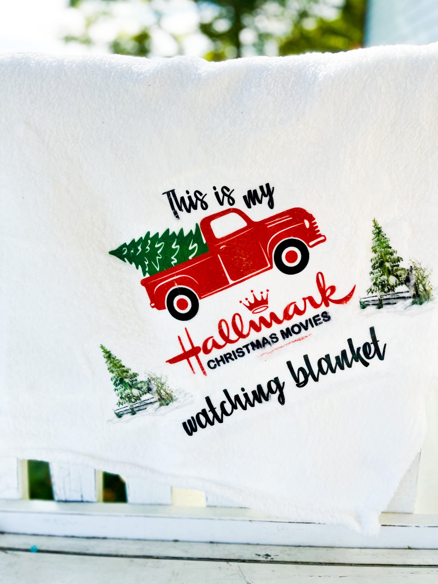 Personalized Christmas blanket