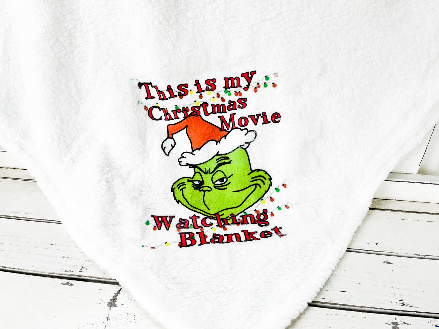 Personalized Christmas blanket