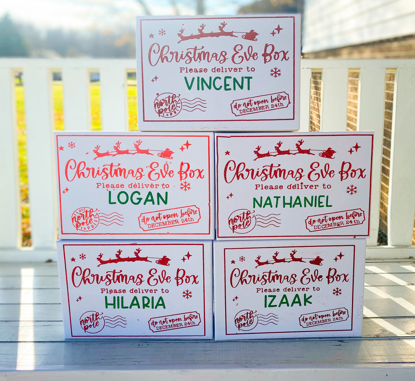 Christmas Eve box personalized